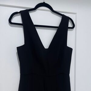 Mango Black Strapless Jumpsuit